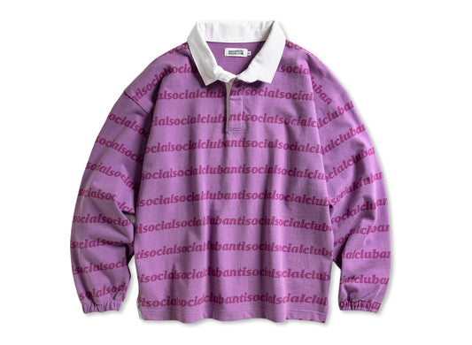 Anti Social Social Club „Run On“ Polo in Lila