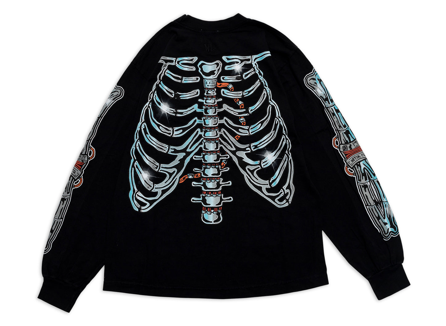 Warren Lotas Endura-Skeleton Longsleeve in Black
