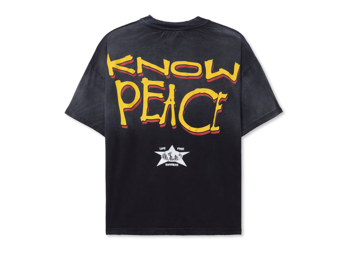 Barriers Know Justice Know Peace Boxy Tee in Mink