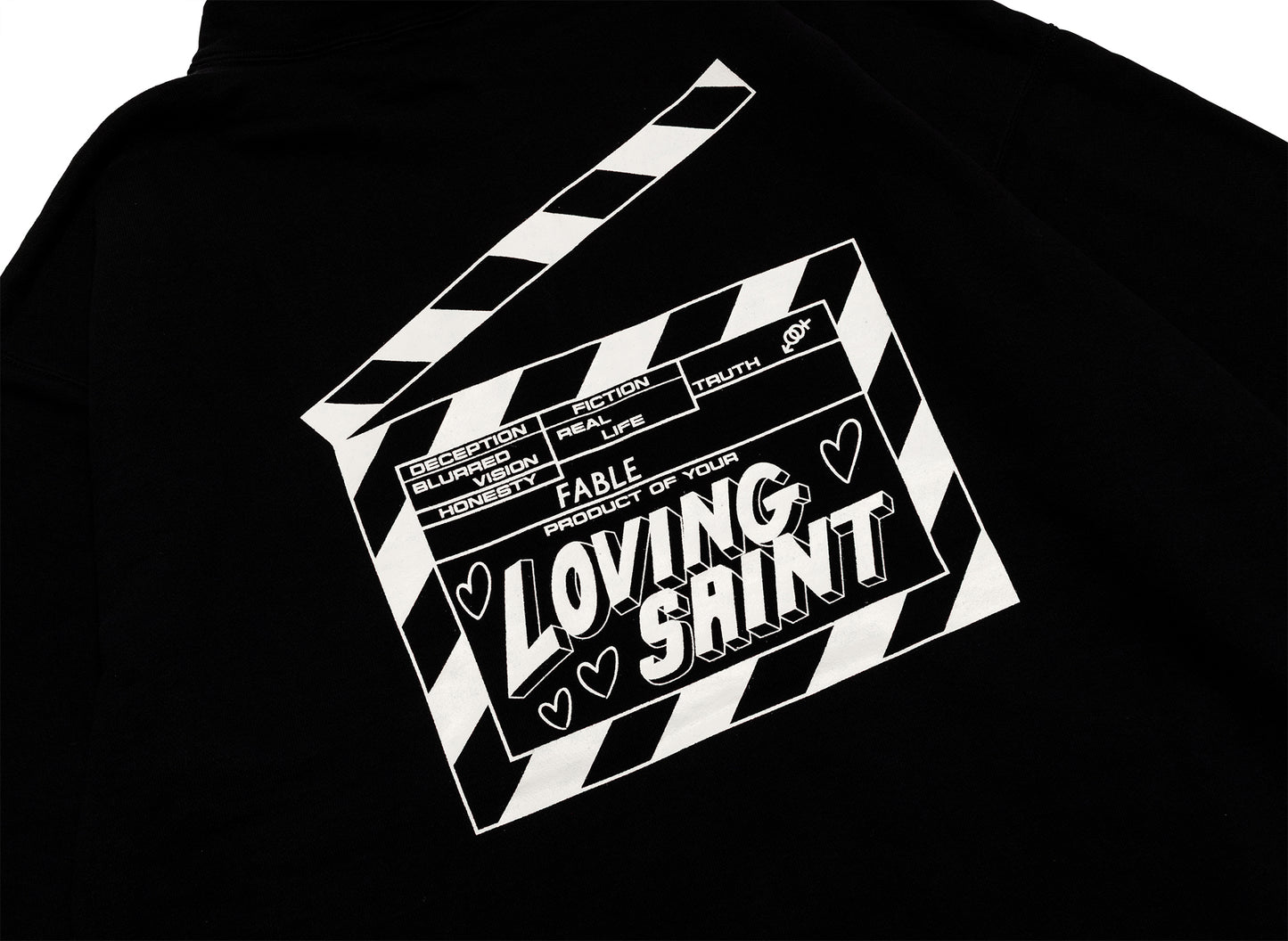 Saint Michael 'I Love Saint' Hoodie in Schwarz