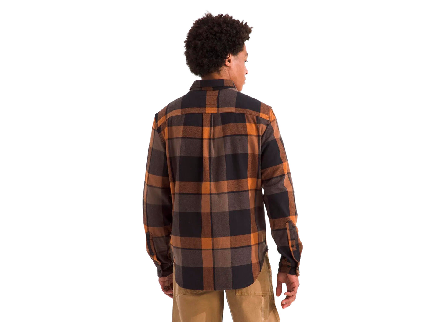 Camisa de franela The North Face Arroyo a cuadros naranja quemado