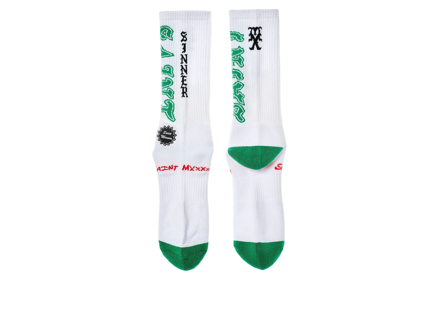 Calcetines "Saint" de San Miguel en Blanco / Verde