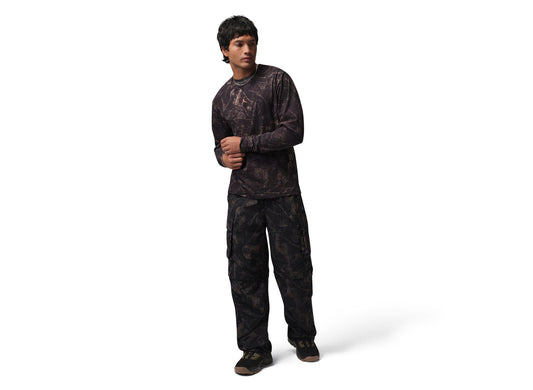 RTV Jordan Brooklyn Langarm-T-Shirt in Schwarz