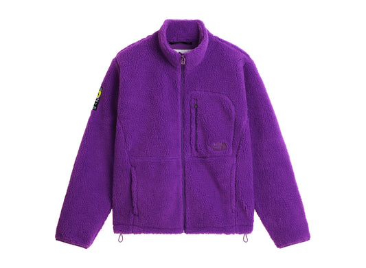 The North Face Extreme Pile 2 Full-Zip Jacket in Peak Purple, front view