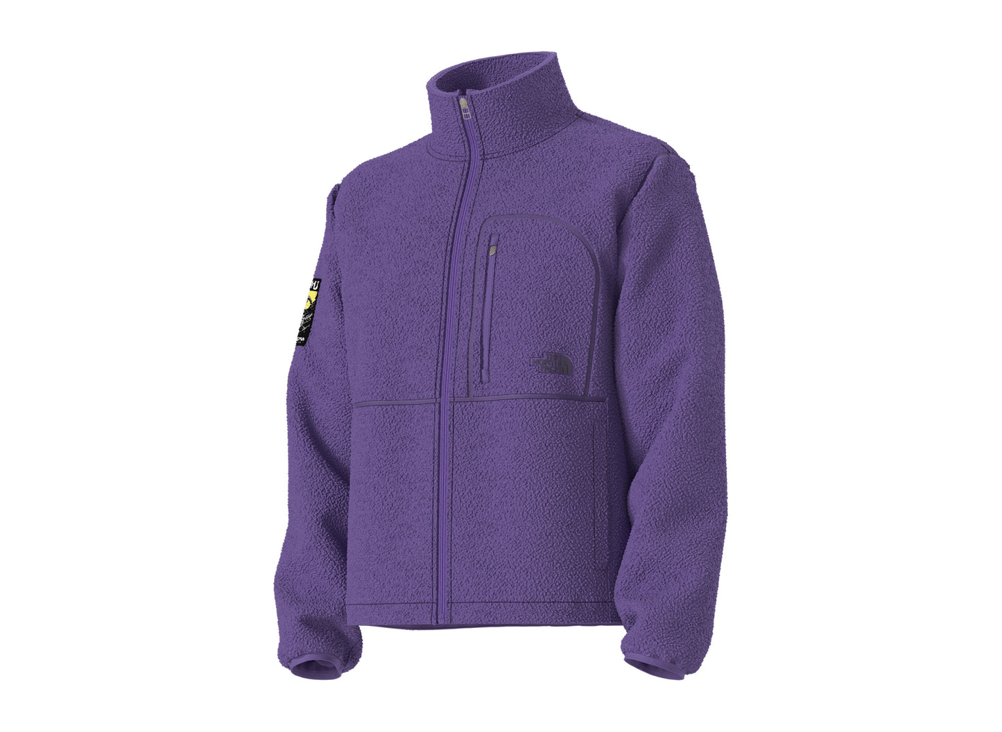 The North Face Extreme Pile 2 Full-Zip Jacket in Peak Purple, front angle