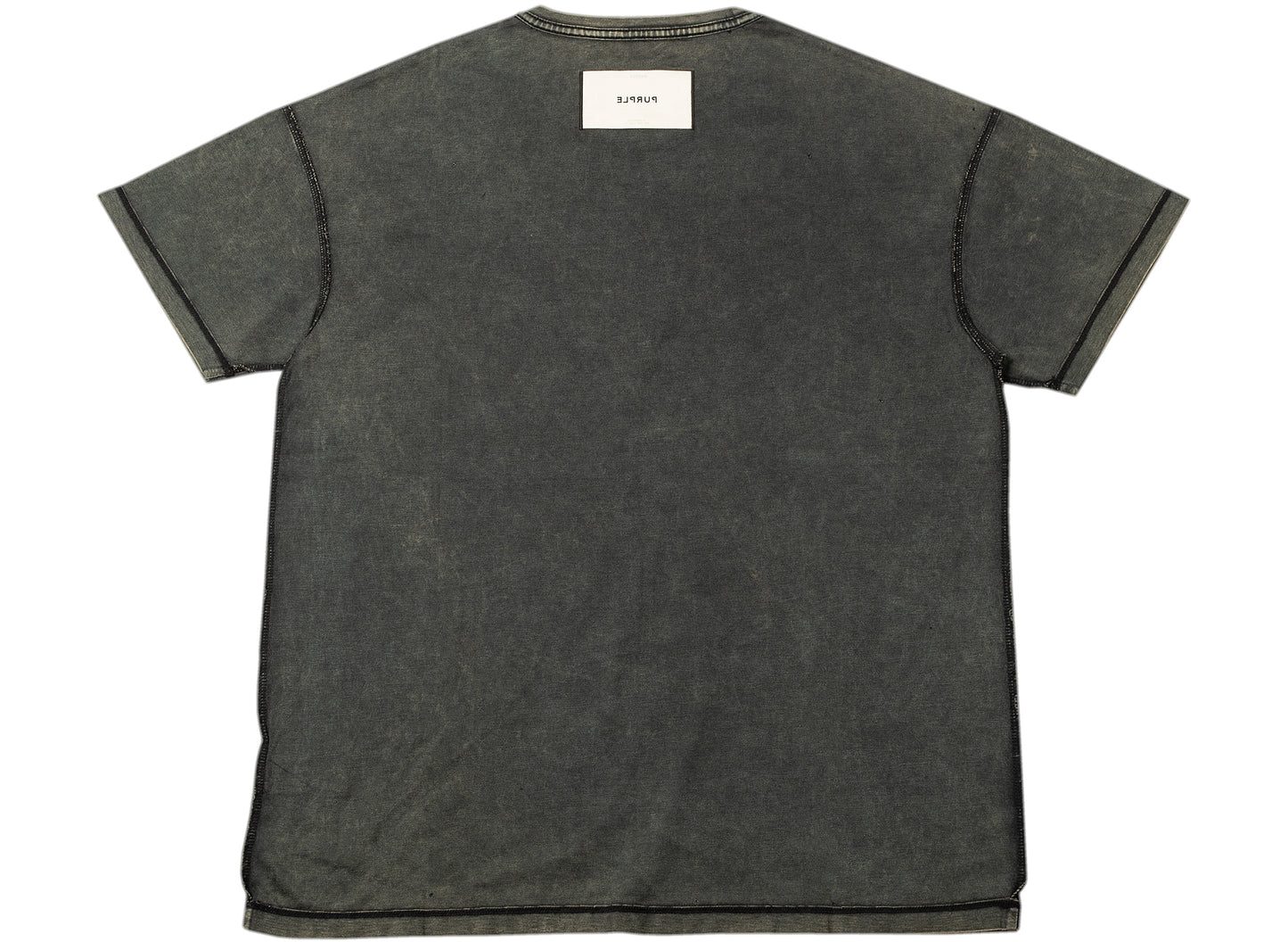 Purple Brand Mercerized Inside-Out T-Shirt in Schwarz