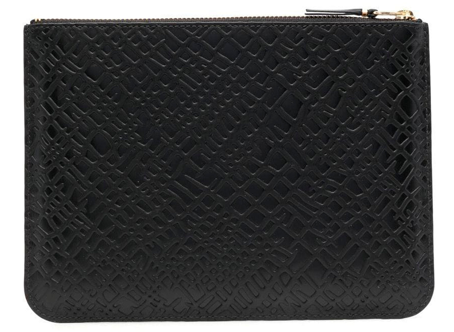 Comme des Garçon Embossed Roots Geldbörse in Schwarz