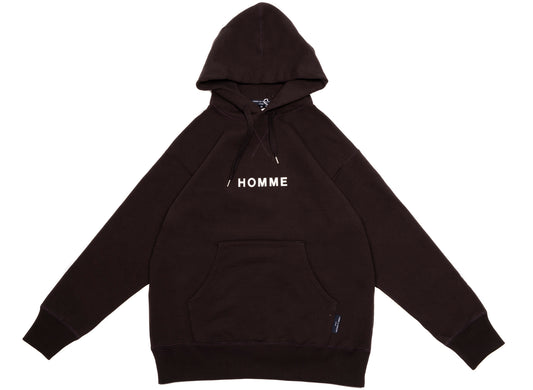 Comme des Garçons Homme Logo Hoodie in Schwarz