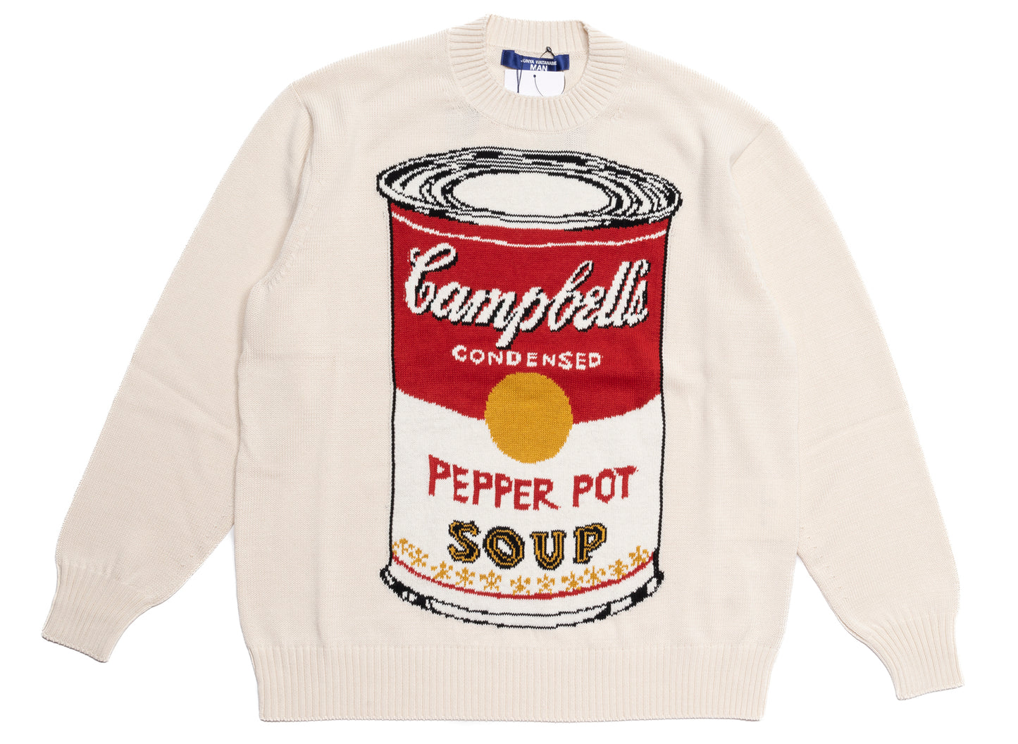 Junya Watanabe MAN x Andy Warhol Intarsia-Pullover mit Rundhalsausschnitt