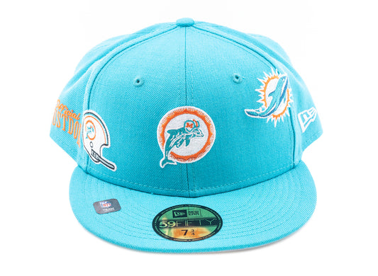 Gorra New Era x Just Don 59FIFTY de los Miami Dolphins