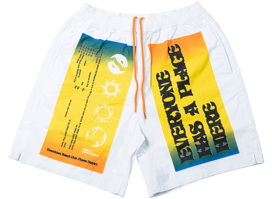 Rokit x Converse Shorts in Weiß