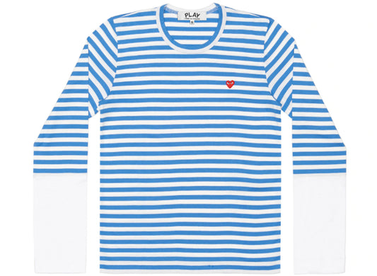 Comme des Garçons PLAY Langarmshirt mit Farbblockstreifen