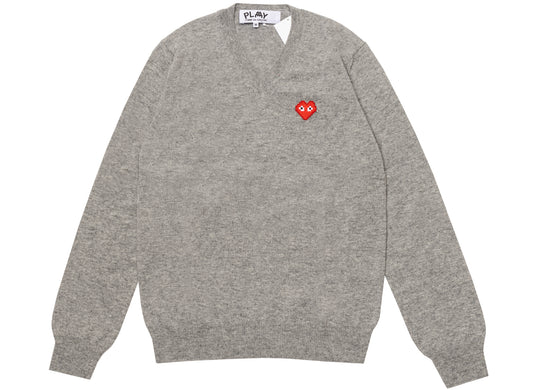 Comme des Garçons Play x Invader Pullover mit V-Ausschnitt
