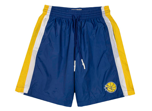 Mitchell & Ness Packable Nylon Shorts „Golden State Warriors“