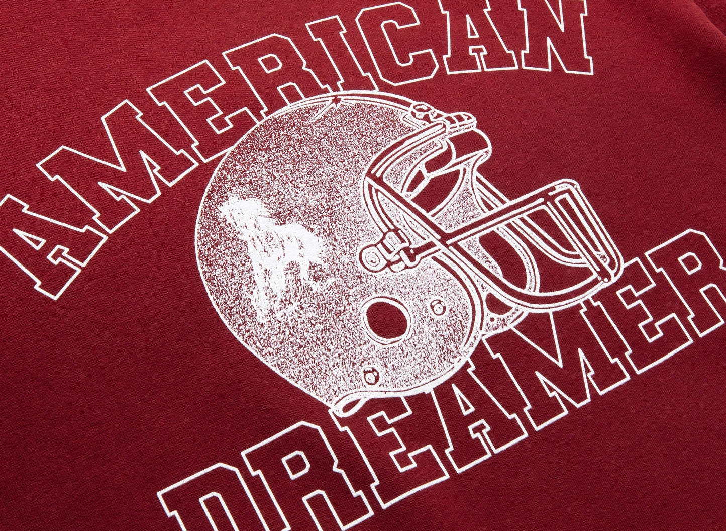 Sudadera de cuello redondo One of These Days American Dreamer en color borgoña
