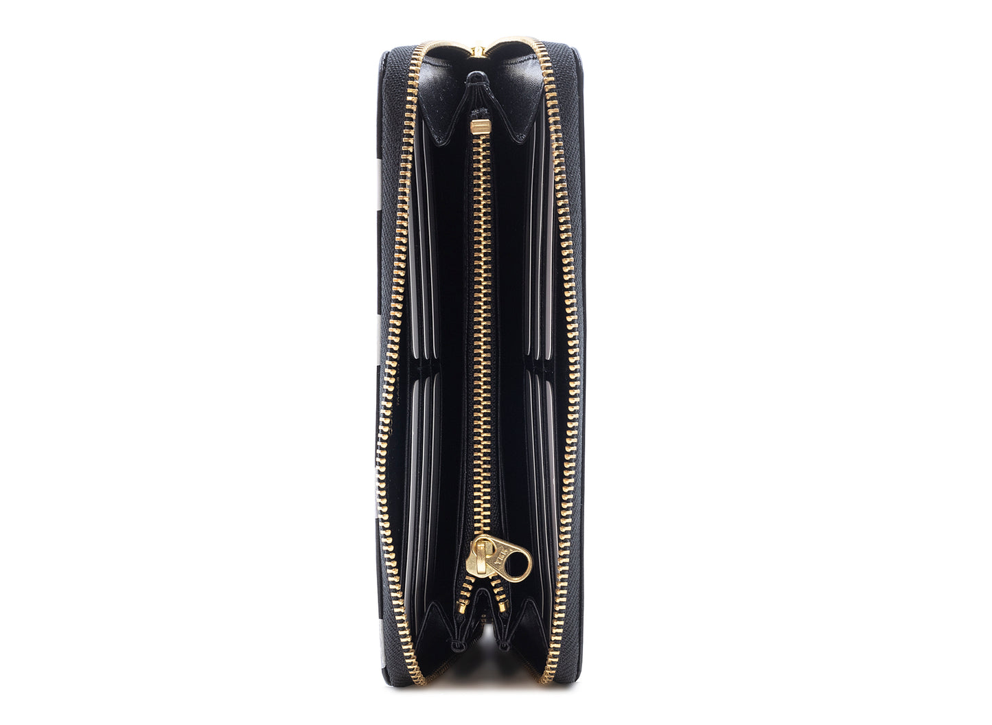 Comme des Garçon Polka Dots Printed Wallet in Black