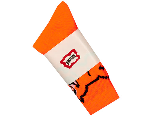 Ice Cream Socks in Red