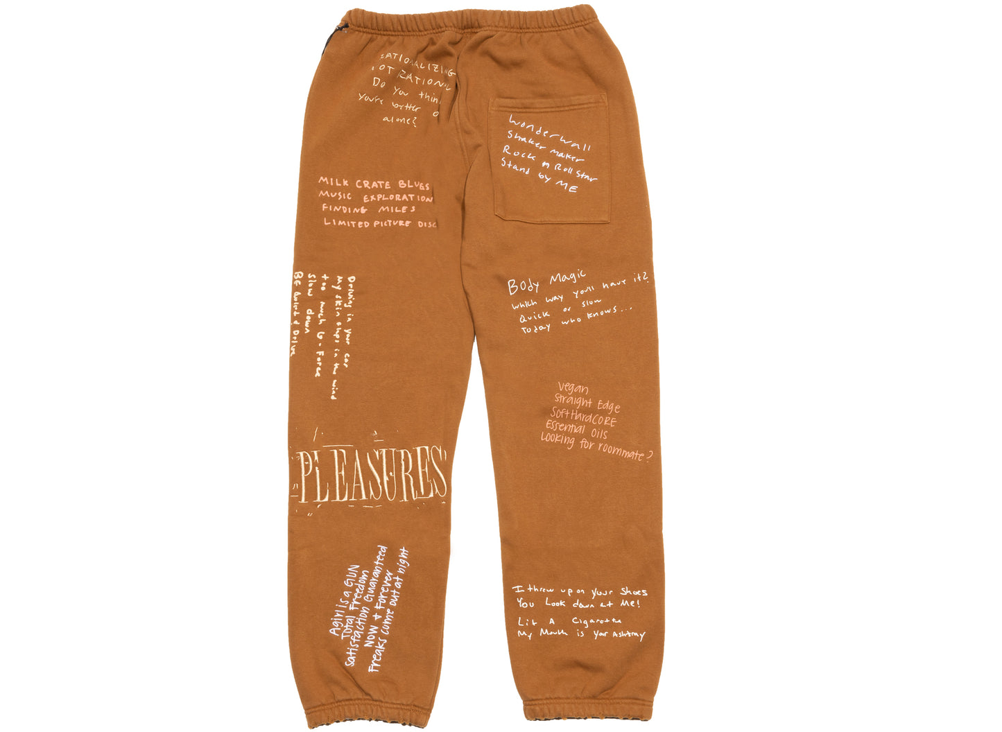 Pantalones de chándal Pleasures Remote en marrón