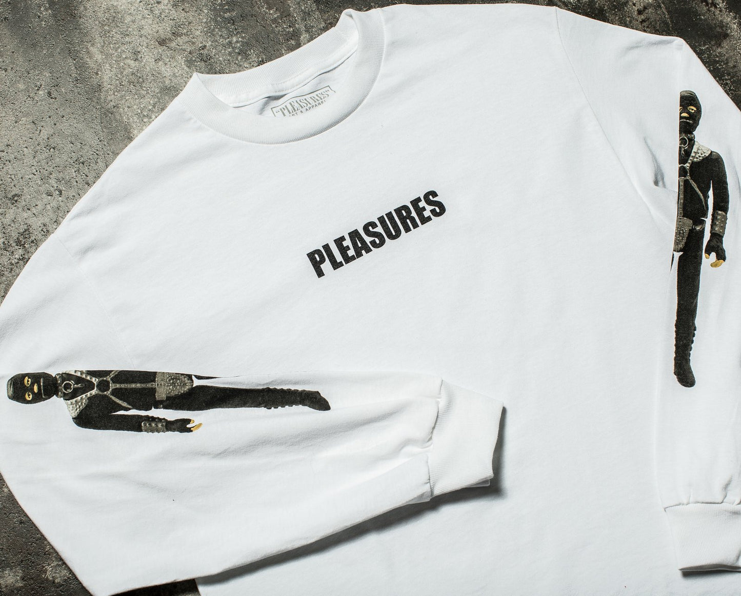 Pleasures Special Friend L/S Tee, chest and sleeve detail