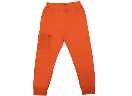 A-COLD-WALL* Knitted Embroidered Logo Sweatpants in Rust Oxide