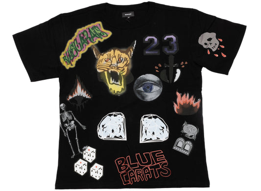 BLUECARATS The Grunge Tee in Black