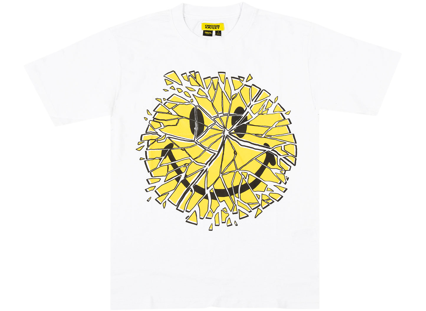Chinatown Market Smiley Glass Tee in White