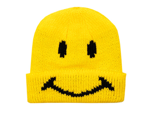 Chinatown Market Smiley Strickmütze Gelb