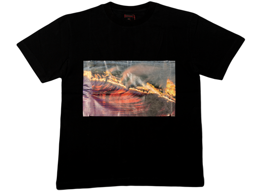 Clot Wavy Flame T-Shirt in Black