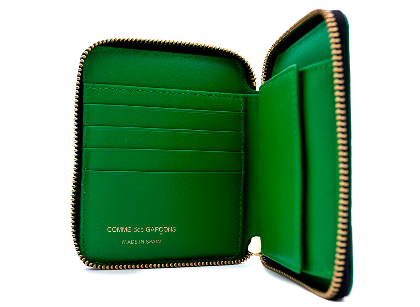 Comme des Garçons Embossed Forest Wallet in Green