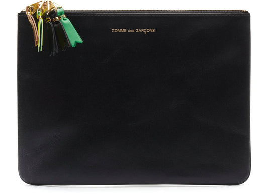 Comme des Garçon SA5100 Zipper Pull Wallet in Black
