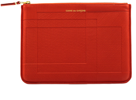 Comme des Garçons SA5100 Intersection Lines Wallet in Red
