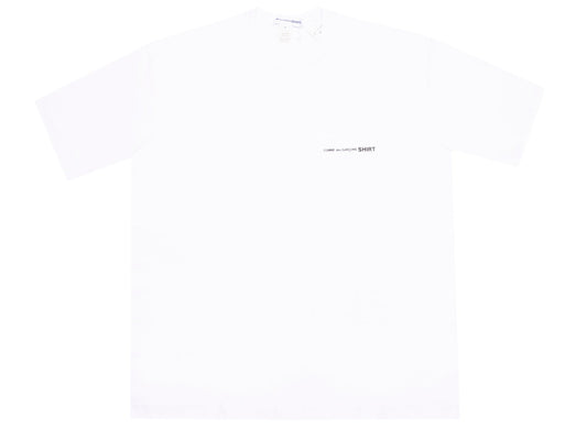 Comme des Garçons SHIRT Oversized Logo Tee in White