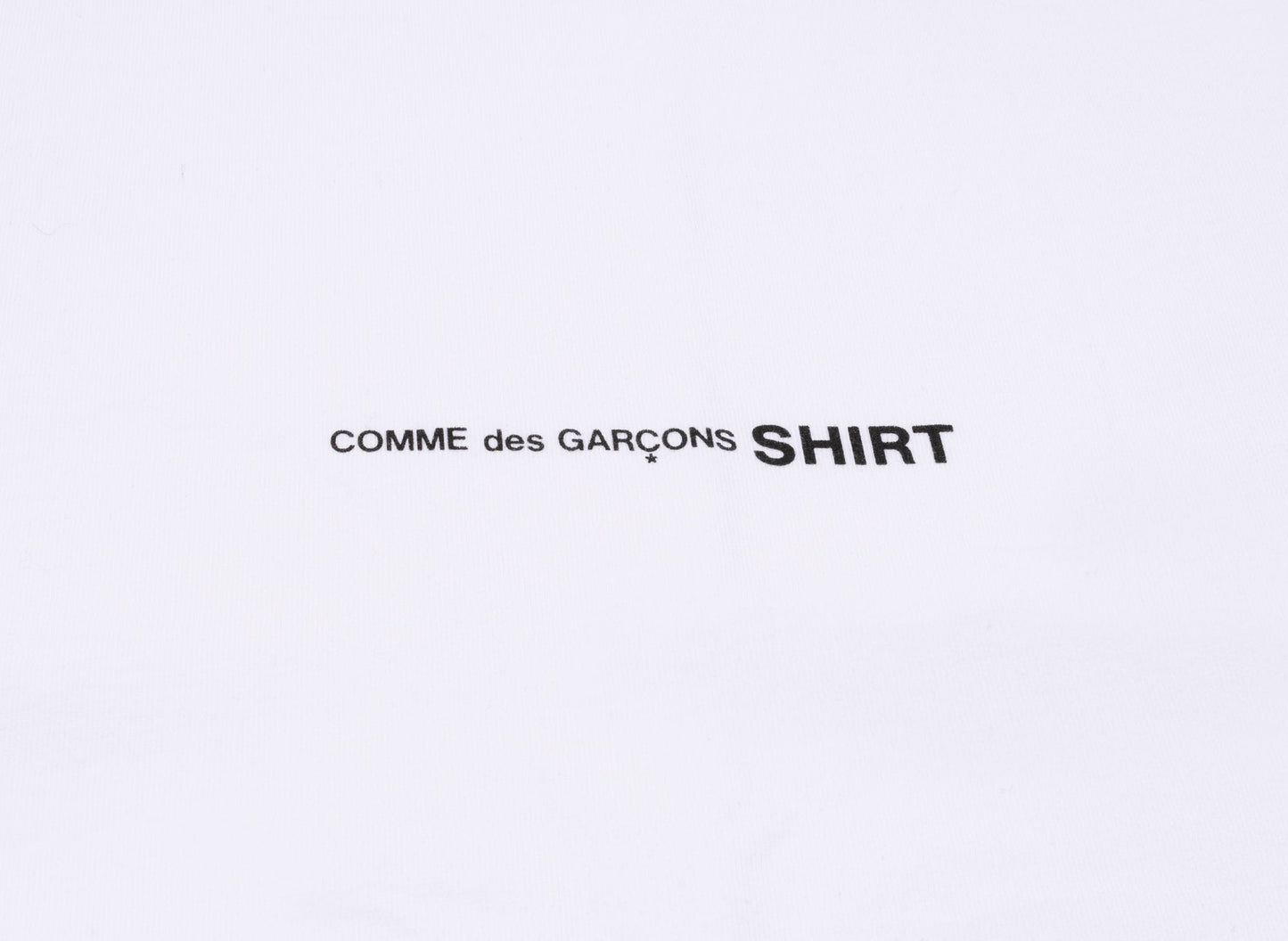 Comme des Garçons SHIRT Oversized Logo Tee in White