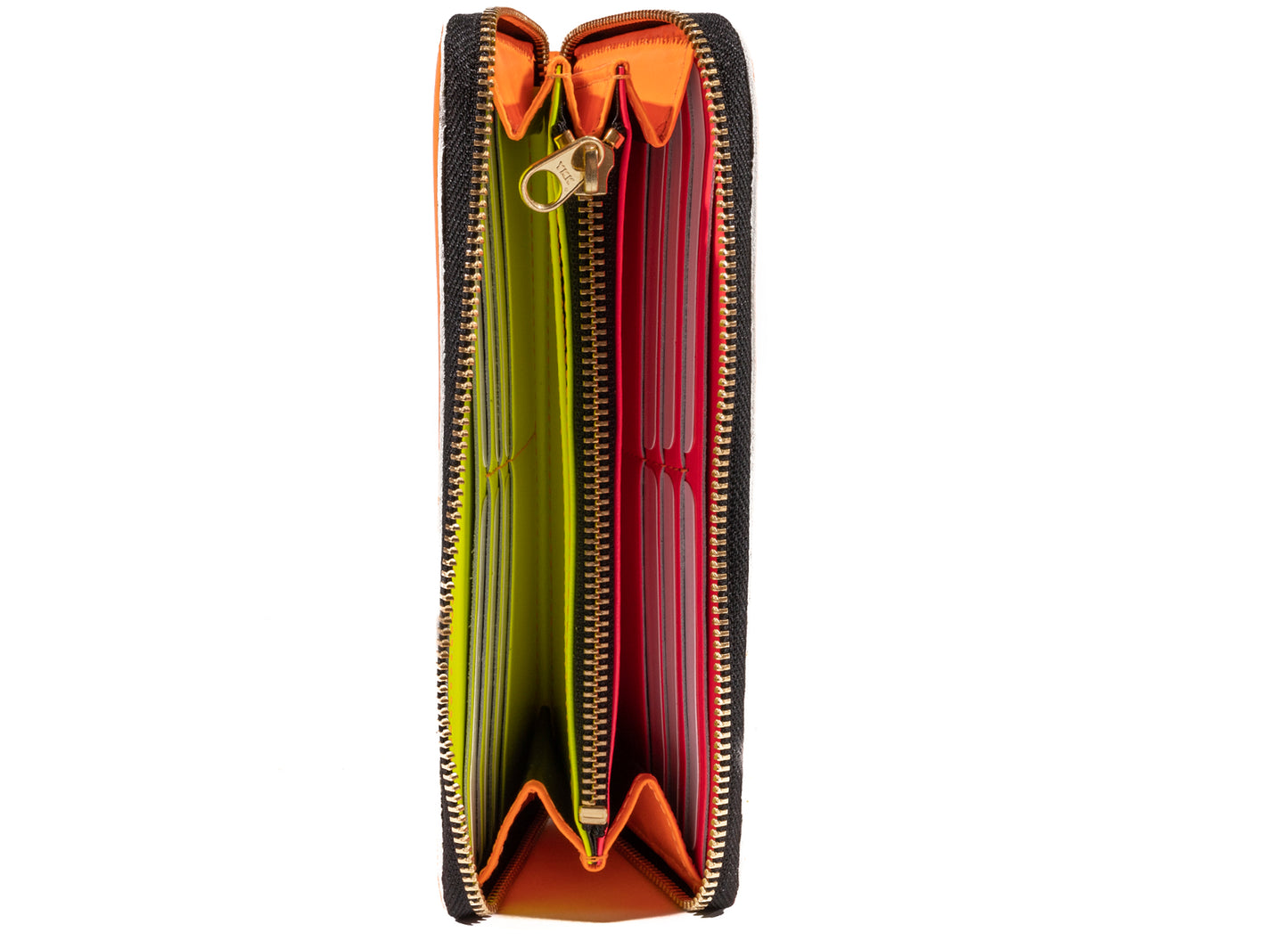 Comme des Garçons Super Fluo Wallet in Light Orange