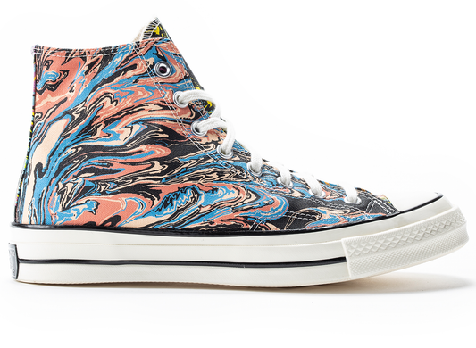 Converse Chuck 70 Hi Marble in Egret / Black