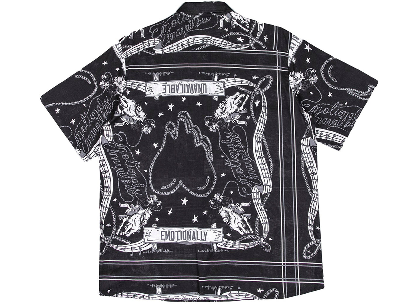 Emotionally Unavailable Oxford Printed L/S Button-Up in White