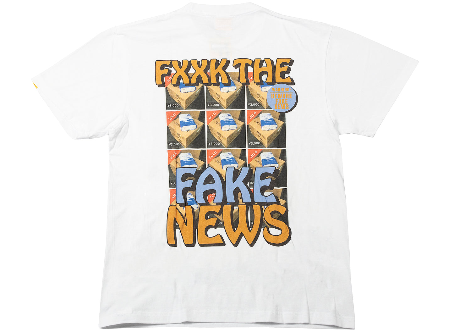 Fucking Rabbits Fake News T-Shirt Pt. 1 in White