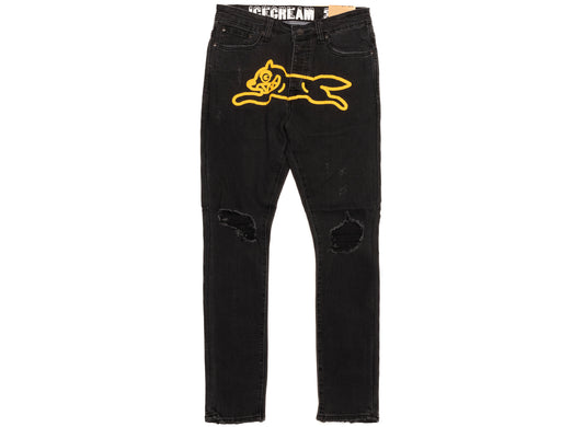 Ice Cream Running Dog Jeans in Black Rinse