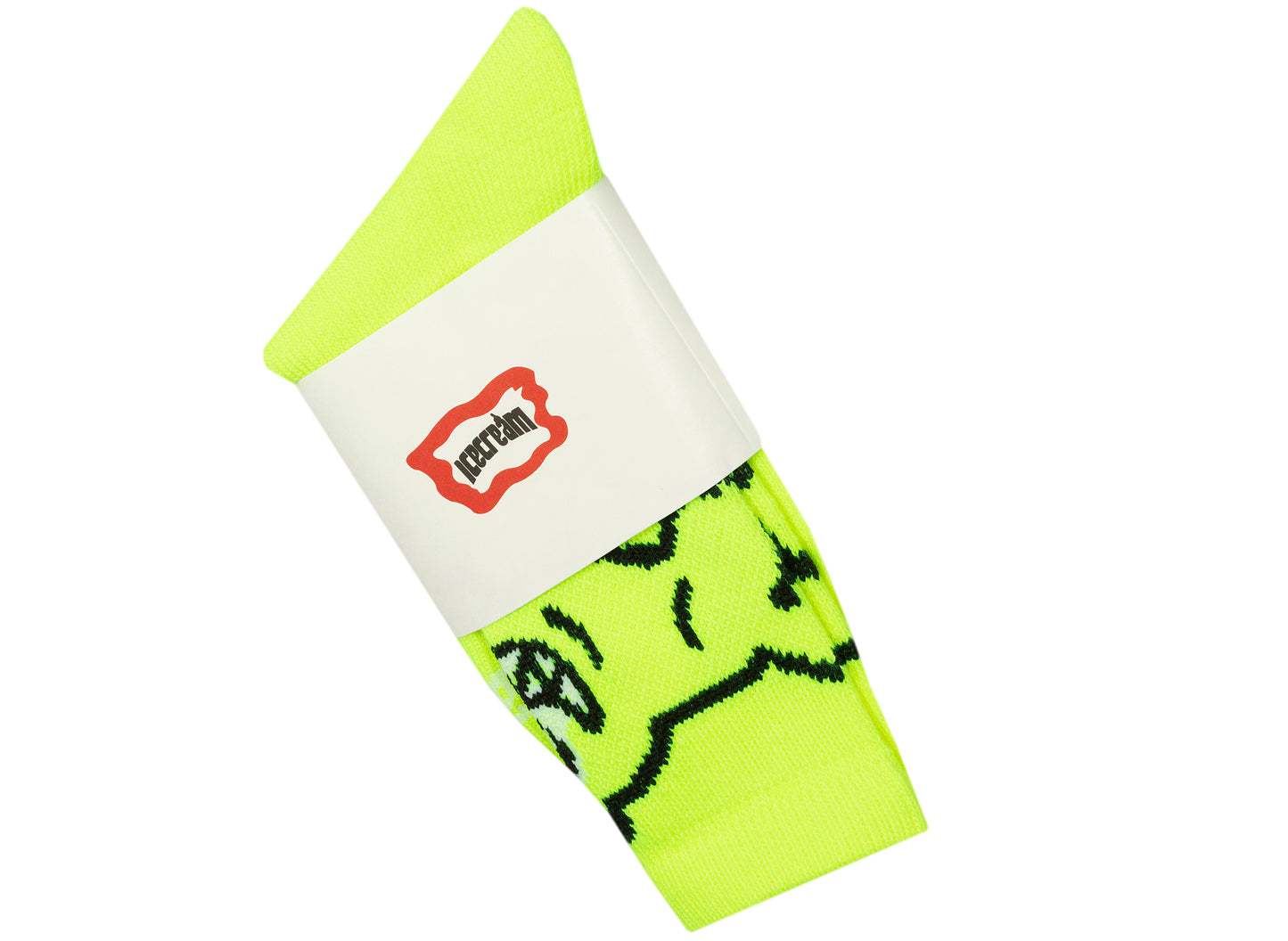 Calcetines de helado en amarillo