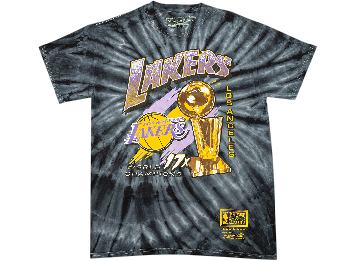 Mitchell & Ness NBA 17x Trophy TD Tee Los Angeles Lakers Tee in Black
