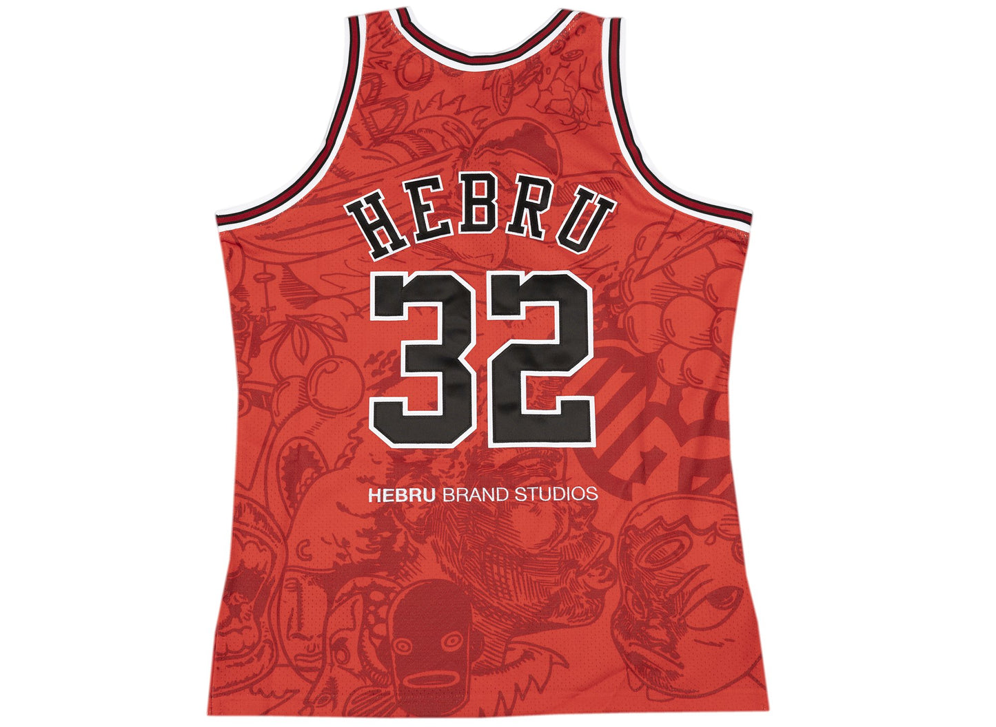 Mitchell & Ness x Hebru Brantley NBA Bulls Jersey in Red