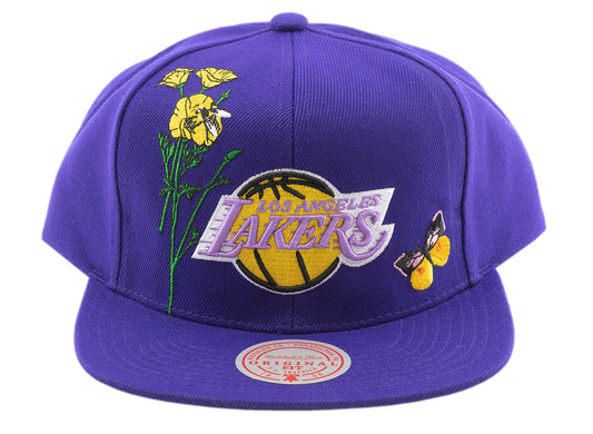 Mitchell & Ness x NBA State Flower Snapback 'Los Angeles Lakers'