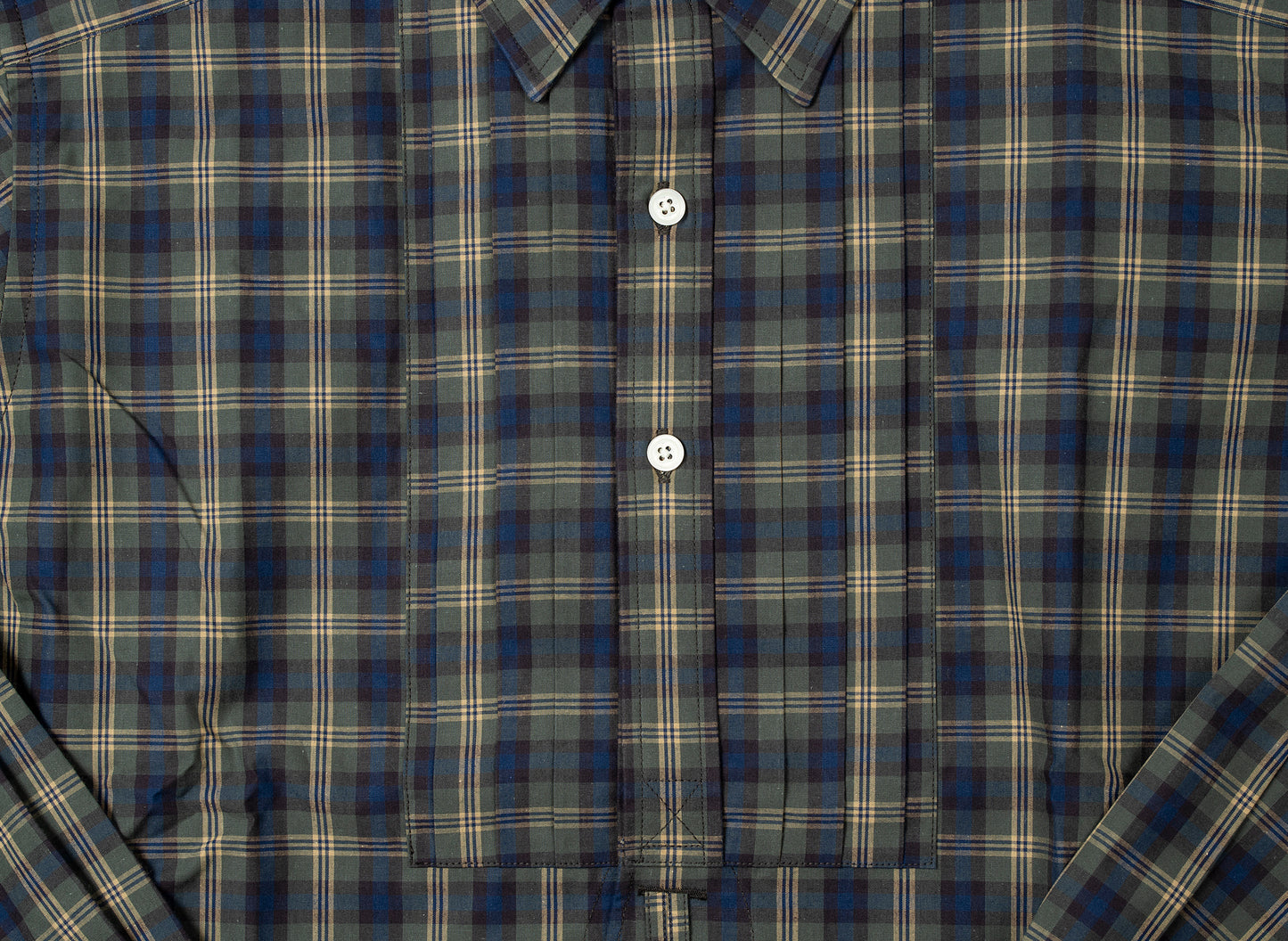 Needles Tuxedo EDW Button Up in Moss Green