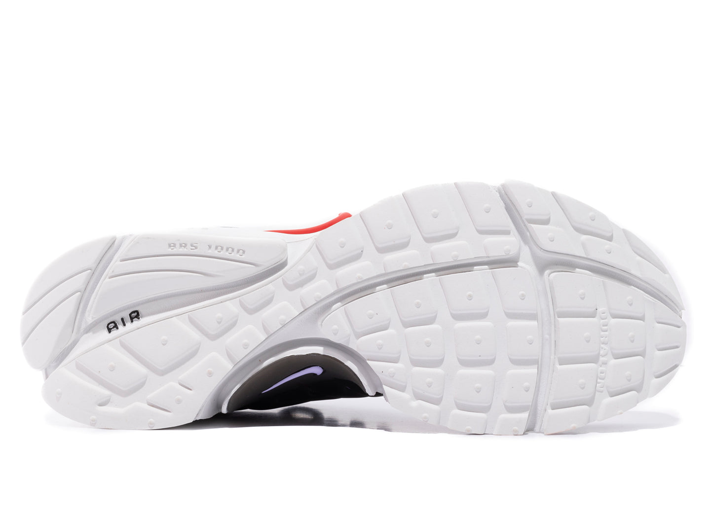 Nike Air Presto in Doll / Black / Summit White / University Red - view 5