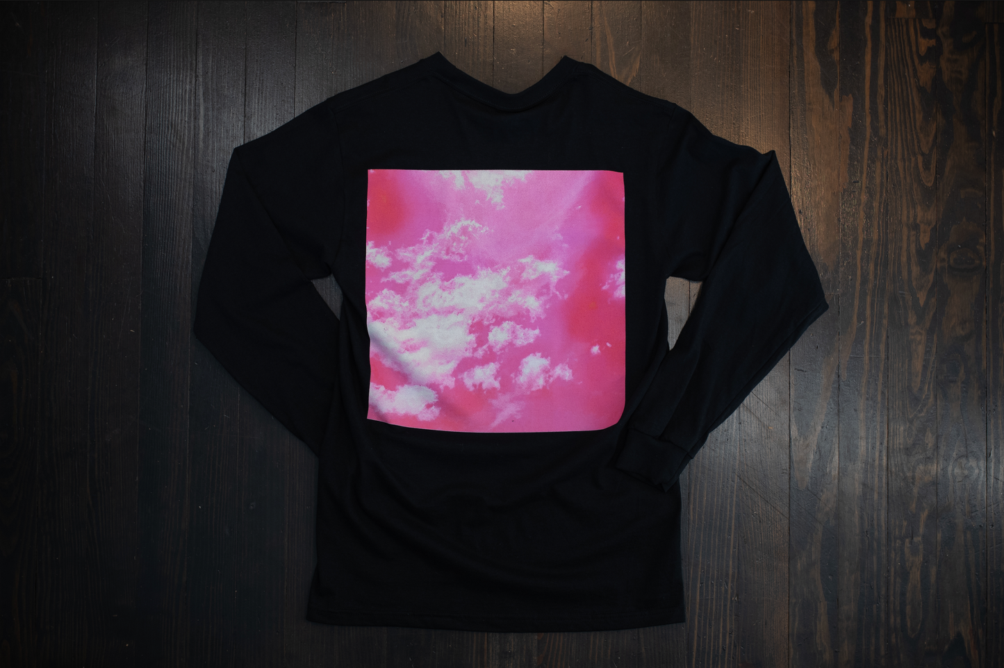 Oneness Black Derby Long Sleeve Tee 'Pink Sky'