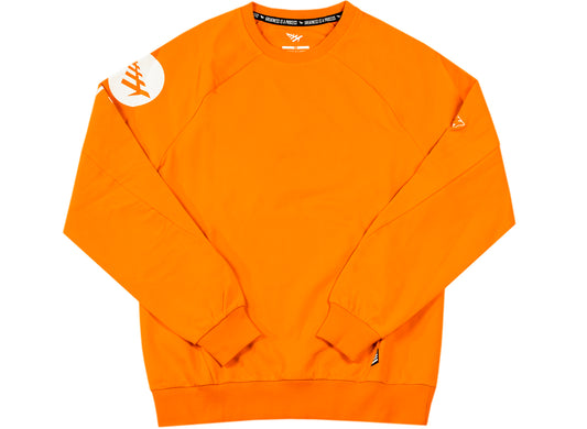 Paper Planes PLC Crewneck in Orange
