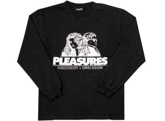 Pleasures Discovery Heavyweight Washed Shirt in Schwarz