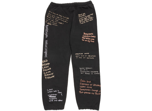 Pleasures Remote Sweatpants in Black