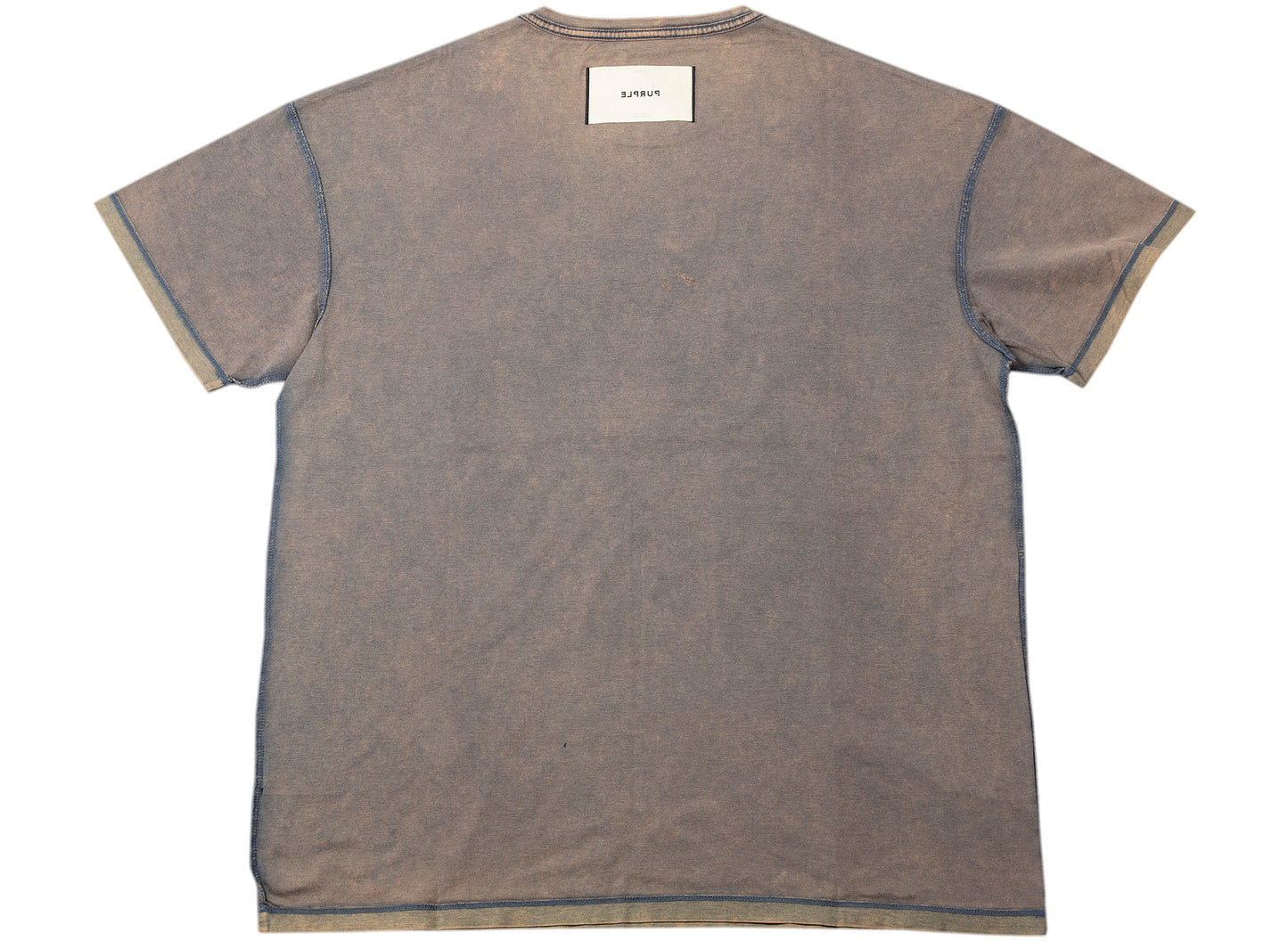 Purple Brand Mercerized Inside-Out Tee in Grey