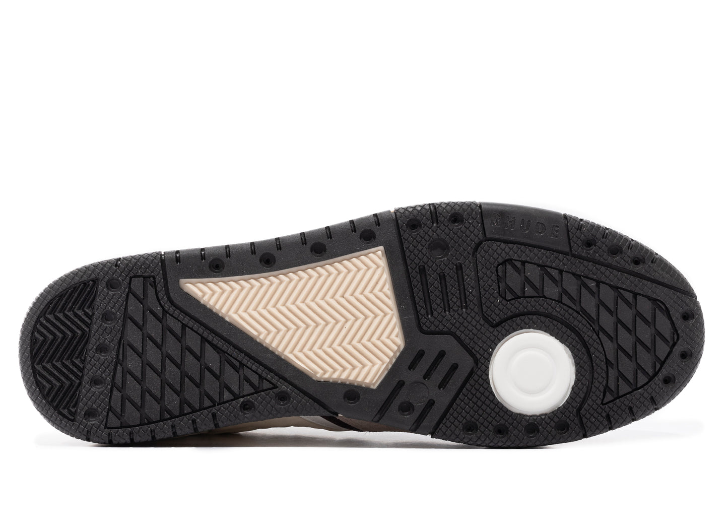 Rhude Racing Sneaker in White / Maroon / Beige - view 5